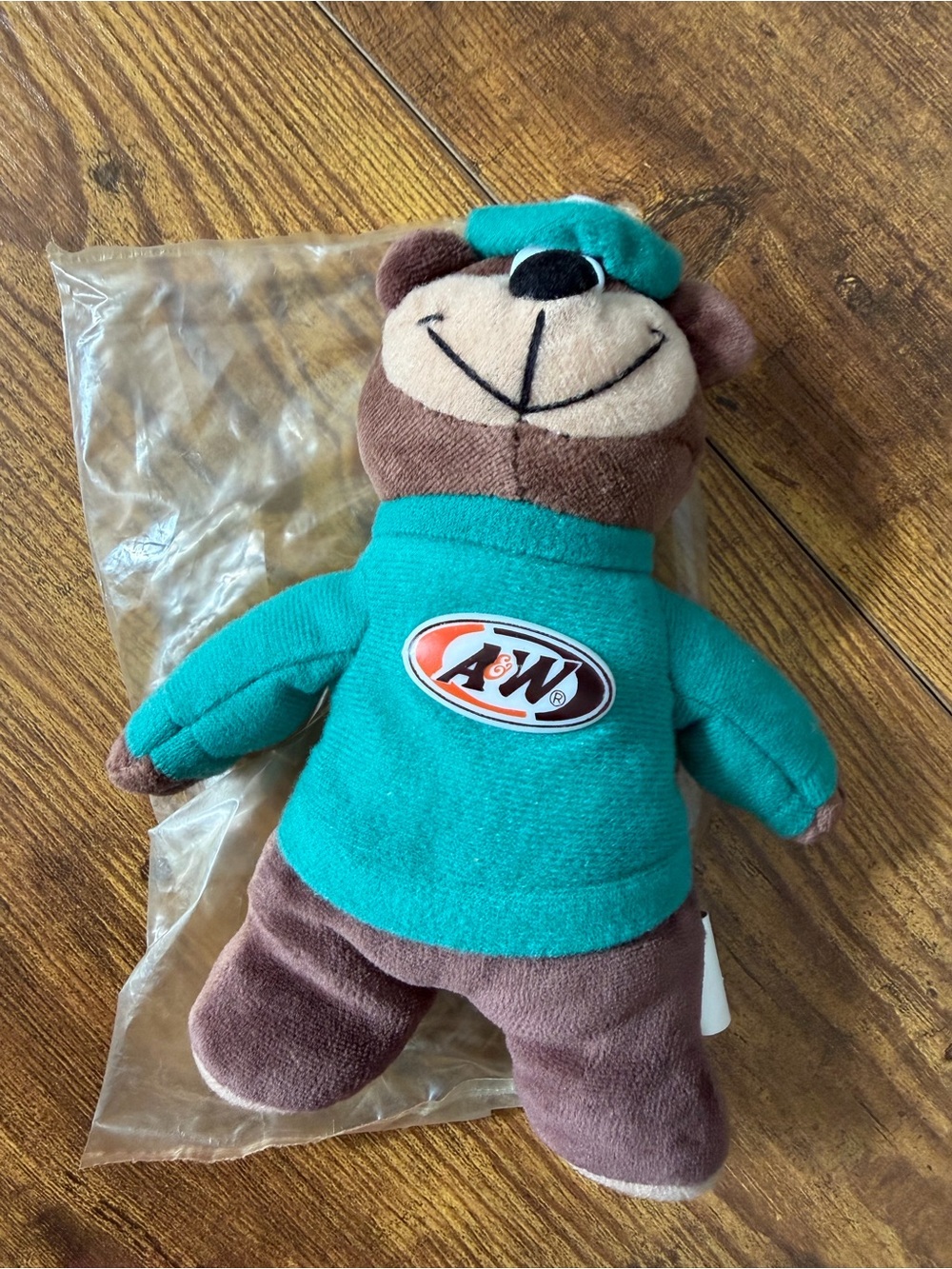 Vintage 1998 A&W Root Beer Bear Plush Advertising Promo Stuffed Animal TRG